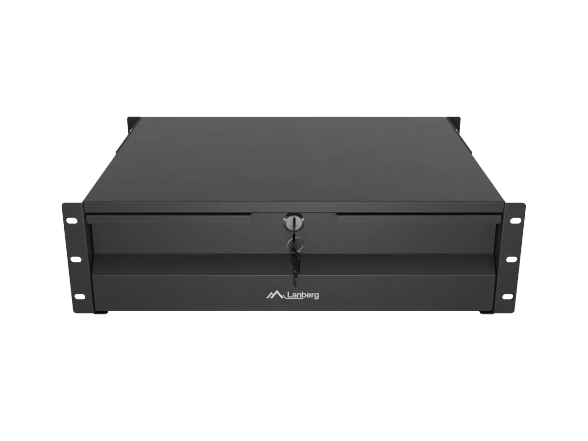 Lanberg 19 collu 3U rack atvilktne AK-2003-B melna Photo 8