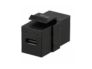 Соединитель Equip USB 3.2 Gen2 USB-C Keystone, черный