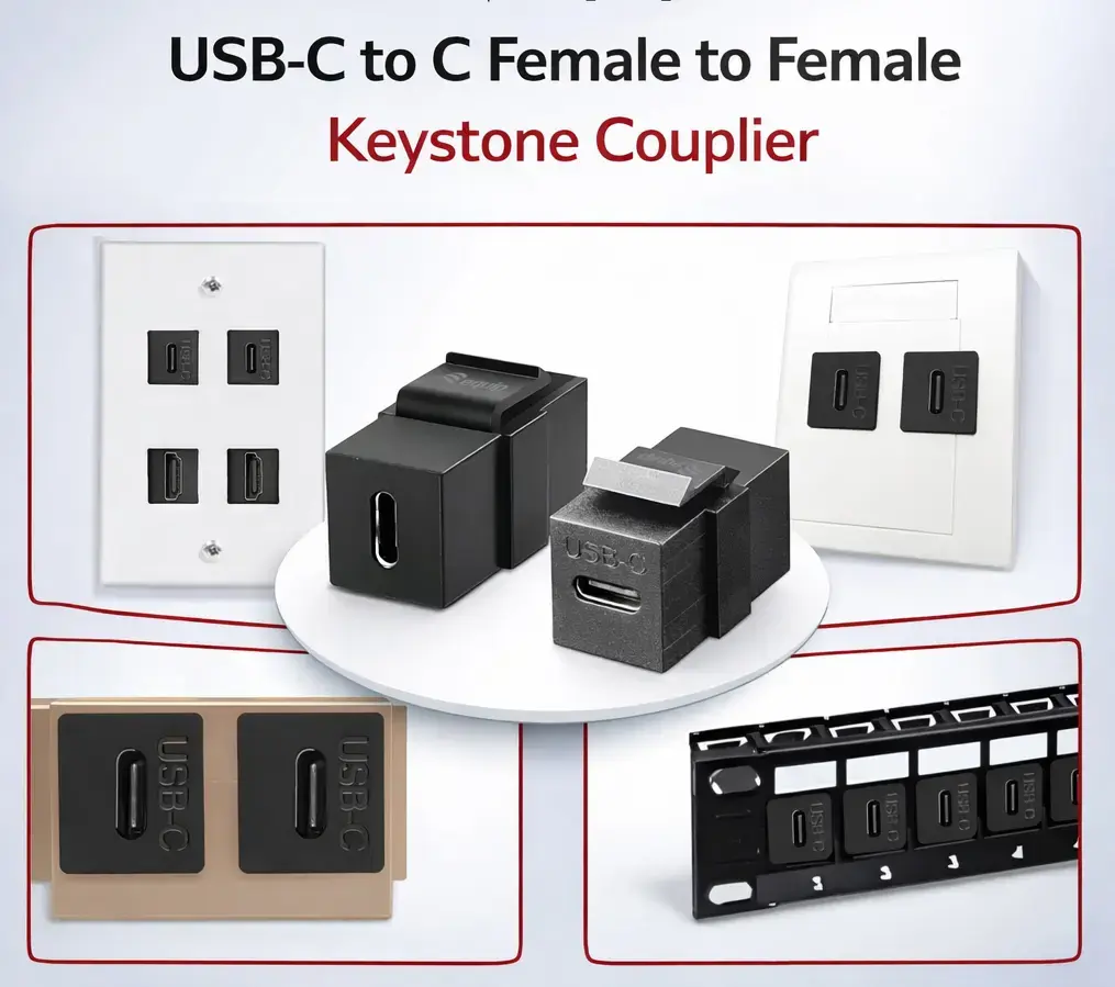 Соединитель Equip USB 3.2 Gen2 USB-C Keystone Photo 4