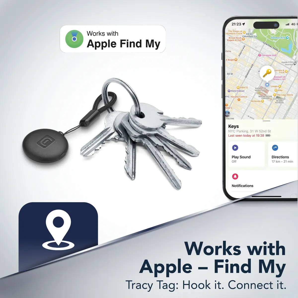 Bluetooth-трекер Cellularline TRACY TAG для iOS Photo 11