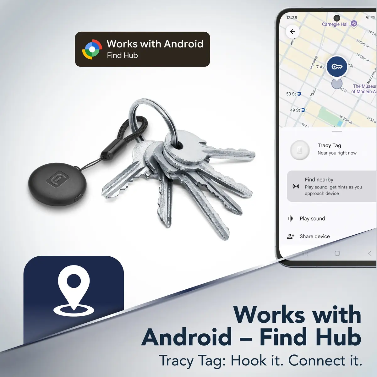 Bluetooth-трекер Cellularline TRACY TAG для Android Photo 4