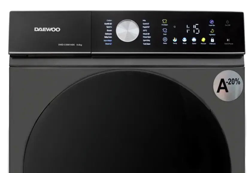 Стиральная машина Daewoo DWD CS8014SK | 8 кг, 1400 об/мин Photo 4