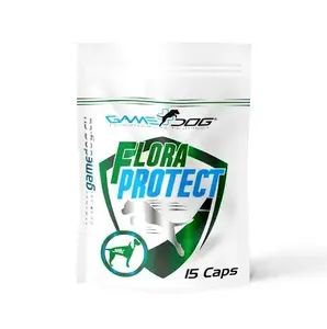 GAME DOG Flora Protect Dietary Supplement for Dogs and Cats, 15 Capsules