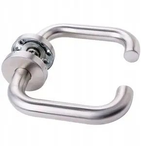 PSG Roma Door Handle 63.400 Stainless Steel with Round Rosette