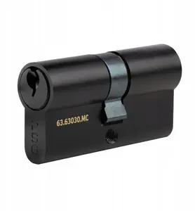 PSG 63.63030.MC Brass Cylinder Lock 30/30, Black