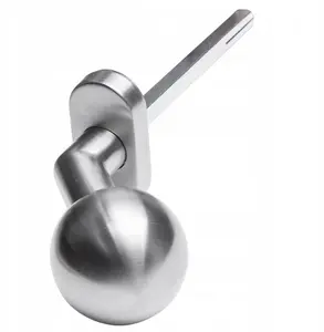 PSG 63.410 Fixed Round Door Knob with Oval Escutcheon, Stainless Steel