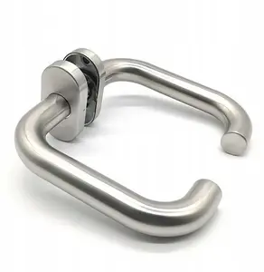 PSG Milano Door Handle 63.401 Stainless Steel with Oval Escutcheon