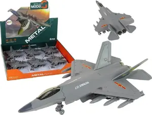 LEANToys iznīcinātājs rotaļlieta 1:72 mērogā ar berzes piedziņu, tumši pelēks
