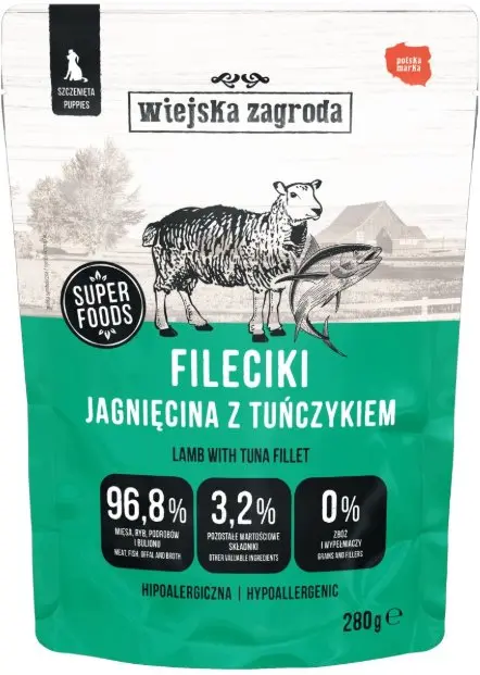 Wiejska Zagroda mitrā suņu barība kucēniem