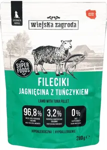 Wiejska Zagroda Wet Dog Food Fillets Lamb with Tuna for Puppies 280g