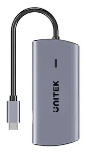 UNITEK D1113CGY01 interface hub 2 x USB 3.2 Gen 2 (3.1 Gen 2) Type-C 1000 Mbit/s Grey