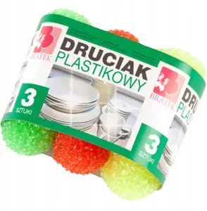 Lumarko Bratek plastmasas sūkļi trauku mazgāšanai, 3 gab.