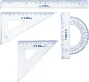 Donau Zestaw geometryczny DONAU, mały, zawieszka, transparentny