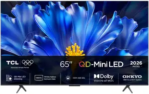 TCL QLED810L 65QLED810L televizors 165,1 cm (65") 4K Ultra HD Viedtelevizors Wi-Fi Melns 450 cd/m²