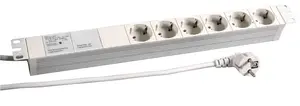EFB Elektronik 691689K power extension 2 m 6 AC outlet(s) Indoor Grey