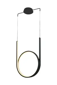 LUMINAIRE PENDANT 48W LED BLACK 2880LM