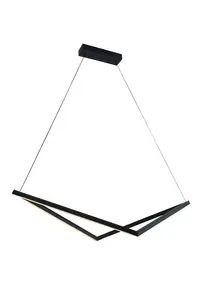 LUMINAIRE PENDANT 32W LED BLACK 1920LM