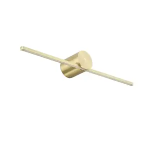WALL LED LIGHT MODERN SLIM M IP44 GOLD