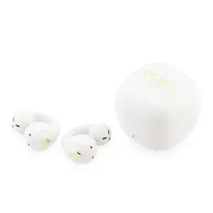 Guess Mini Classic Logo OWS bezvadu austiņas, baltas
