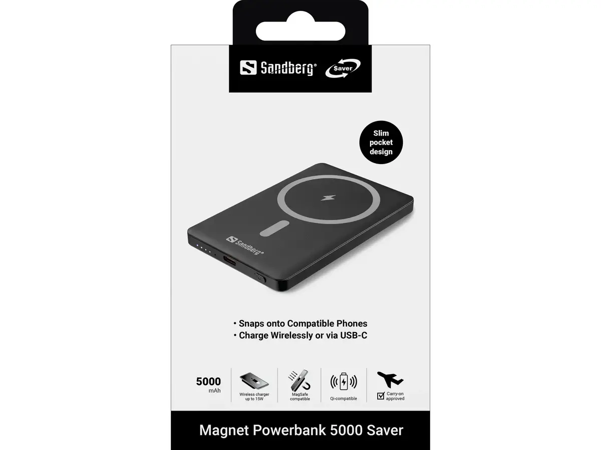 Sandberg Magnet Powerbank 5000 Saver Portable Charger Photo 4