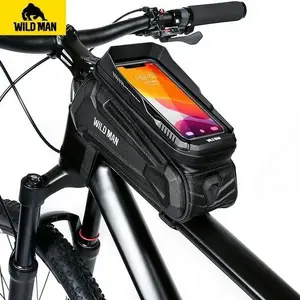 Wildman XT5 velosipēda somiņa ar tālruņa turētāju, melna