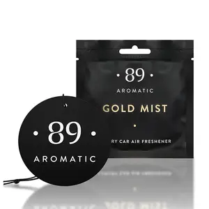 AROMATIC 89 Gold Mist Hanging Paper Air Freshener