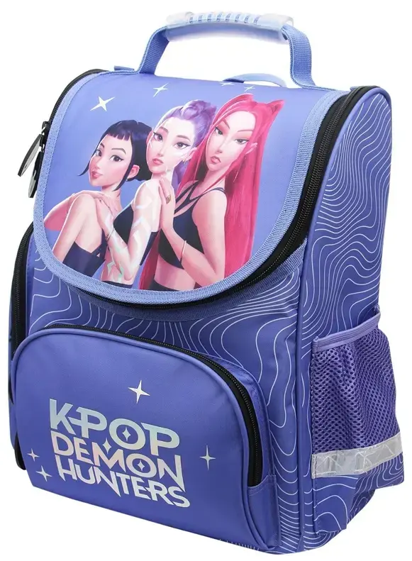 K-POP skolas mugursoma violeta Photo 2