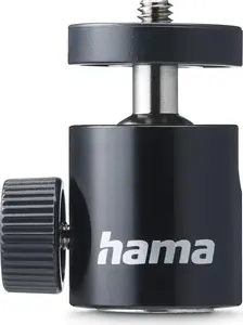 Hama Kugelkopf für Stative, 50 mm Höhe, für 1/4 Gewinde, Ø 30 mm, Schwarz (00005001)