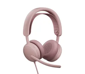 Гарнитура Logitech Zone Wired 2, Rose, 20-20000 Гц, кабель 1.9 м