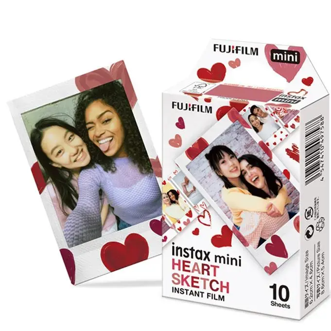 Fujifilm Instax Mini Heart Sketch filma 10 loksnes Photo 2