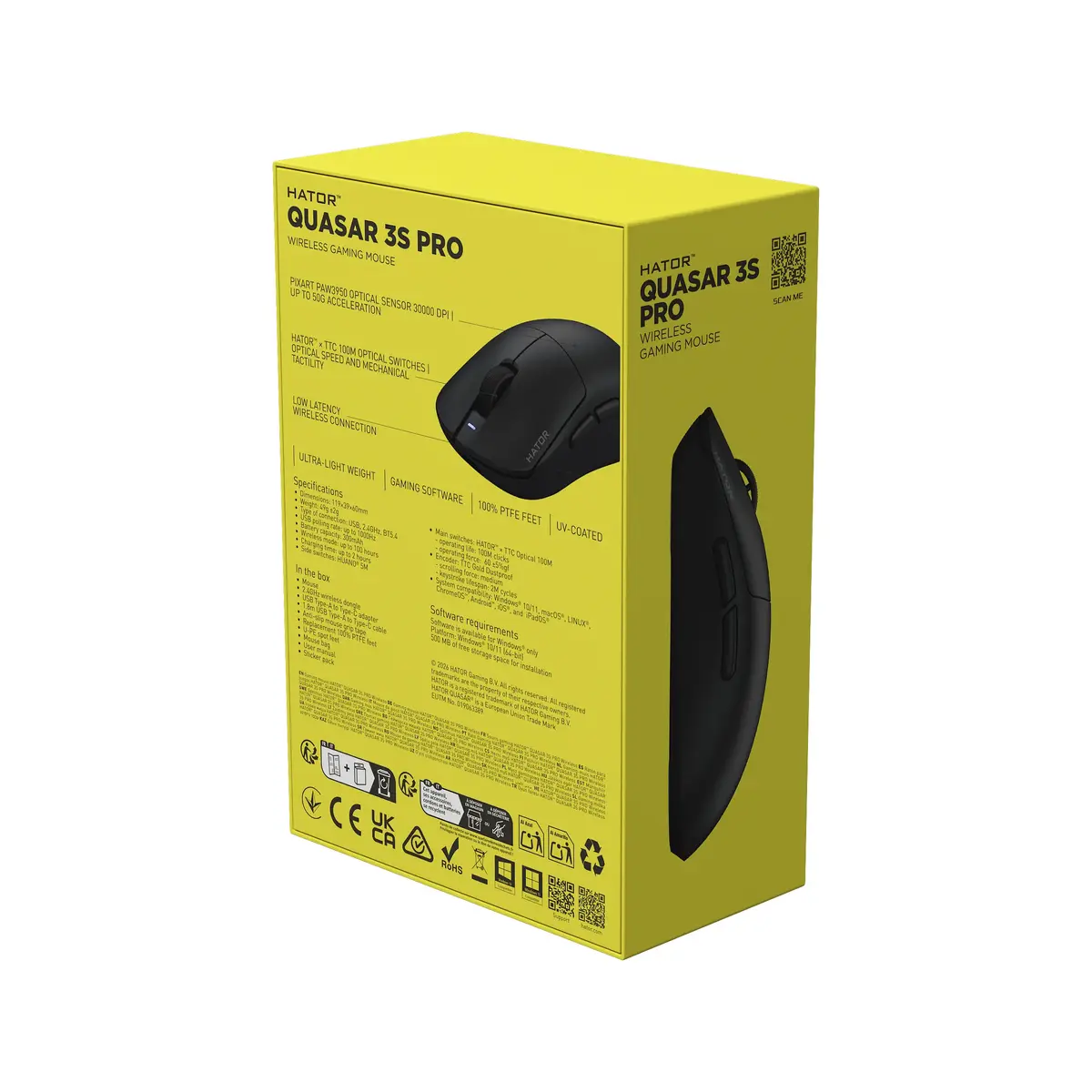 HATOR Quasar 3S Pro Wireless mouse HTM745 Photo 8