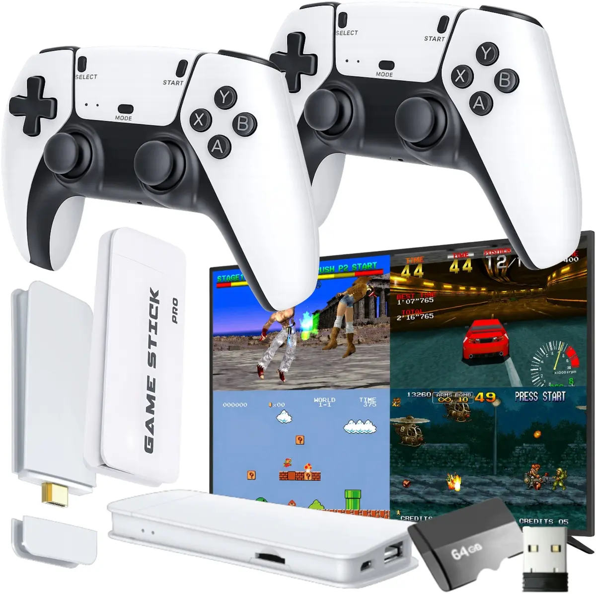 EcoBox Retro spēļu konsole ar 2