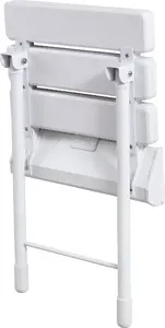 Sourcing A-7 Shower Seat with Support Leg, White