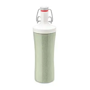 Koziol Daily 425 ml Drinking Bottle with Active Lid, Green and White