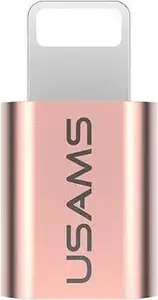 Usams US-SJ014 Micro-USB to Lightning Adapter, Rose Gold