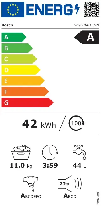 Veļas mašīna Bosch WGB266ACSN Photo 5