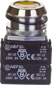 Promet W0-NEF30-K4X G Control Pushbutton 30mm Yellow 4NO Momentary
