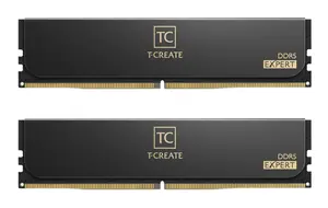 Модуль памяти Team Group T-CREATE EXPERT CTCED5128G6400HC42CDC01 128 ГБ 2 x 64 ГБ DDR5 6400 МГц 288-pin DIMM CL42 Черный