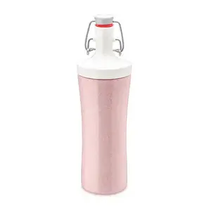 Koziol Daily Usage Drinking Bottle, 425 ml, Pink and White