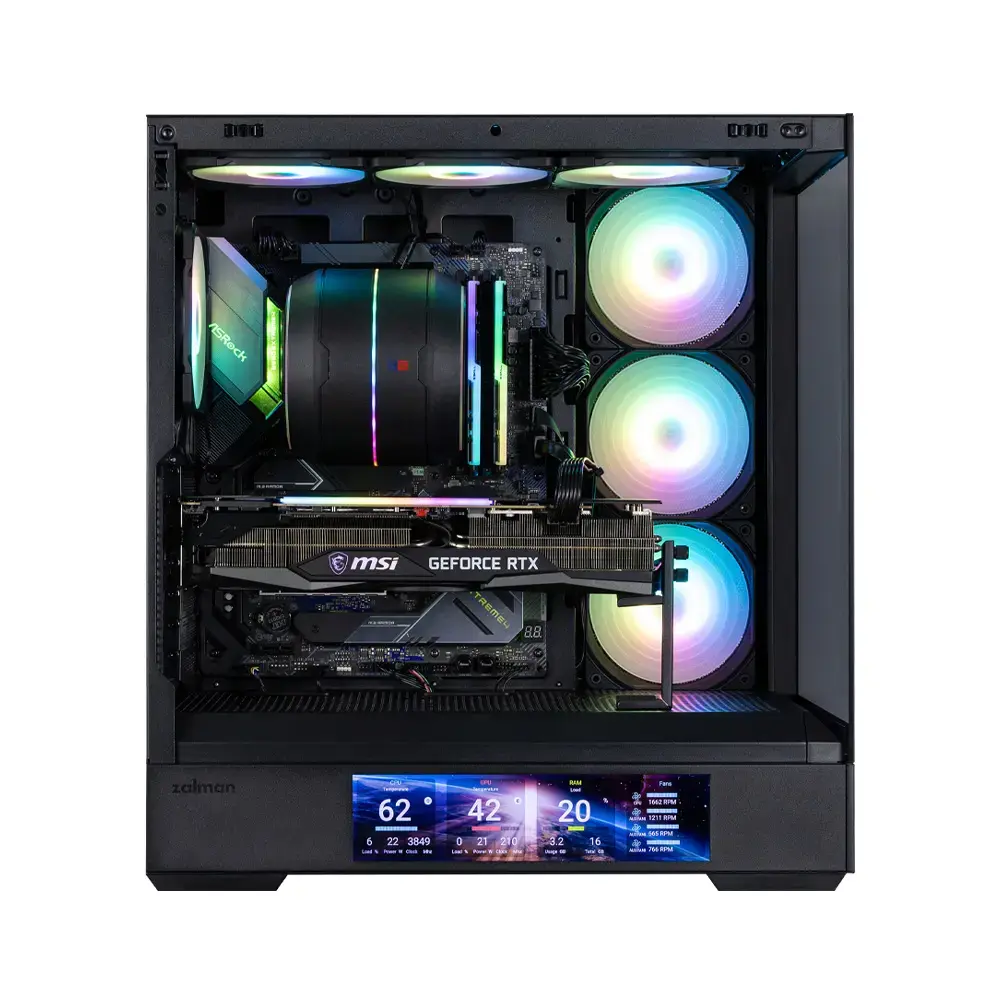 Zalman P40 DS BLACK Midi Tower PC Case Photo 6