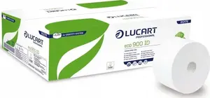 Cliro Lucart Eco* 900 ID - Papier toaletowy, 2 warstwy, 202 m, makulatura 12 rolek