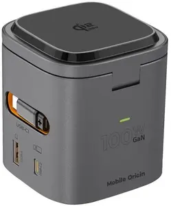 Складное зарядное устройство MOBILE ORIGIN PW37 100 Вт с поддержкой 25 Вт Qi2 MagSafe