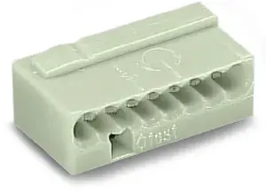 Wago 243-308 8-vadītāju mikro spailes bloks, 100V, pelēks
