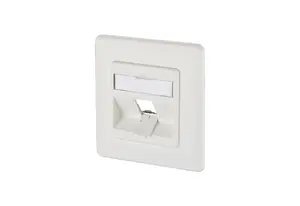 Настенная розетка MetzConnect 1309141002-E для 1 модуля RJ-45 белая
