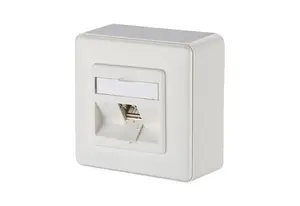 METZ CONNECT 130B12D10002-E kontatkligzda RJ-45 Balts