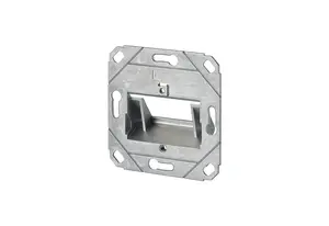Настенная розетка MetzConnect 130B20D21200KE Keystone на 2 порта, металлическая