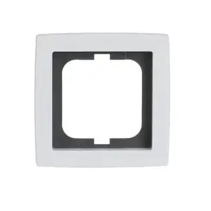 Busch-Jaeger 1-gang Frame Solo White Thermoplastic Screwless