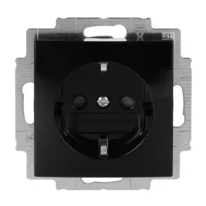 Busch-Jaeger 20 EUCB-15-914 Schuko kontaktligzda F tips 16A 250V melna