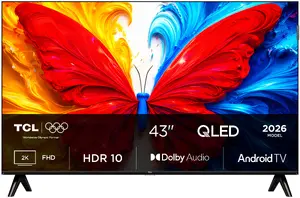 TCL S5L 43S5L televizors 109,2 cm (43") Full HD Viedtelevizors Wi-Fi Melns 300 cd/m²