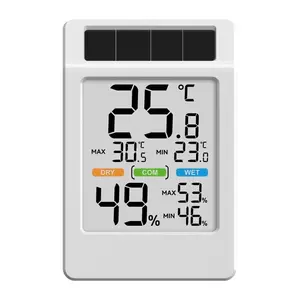 RainPoint B0590TH-V6 Solar-Powered Thermohygrometer with Large Display